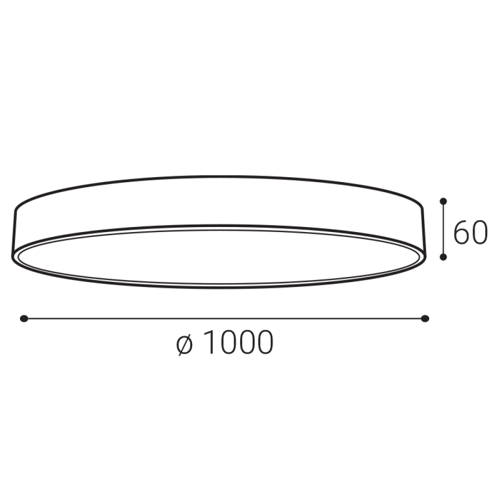LED2 1276771DT MONO SLIM 100 stropné svietidlo biele stmievateľné