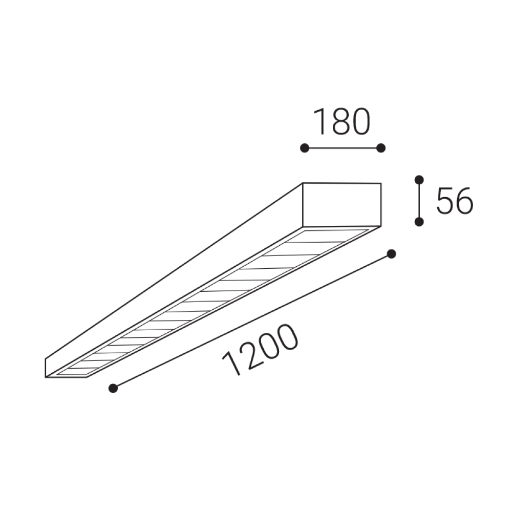 LED2 1570151 SIMA II 120 stropné svietidlo biele