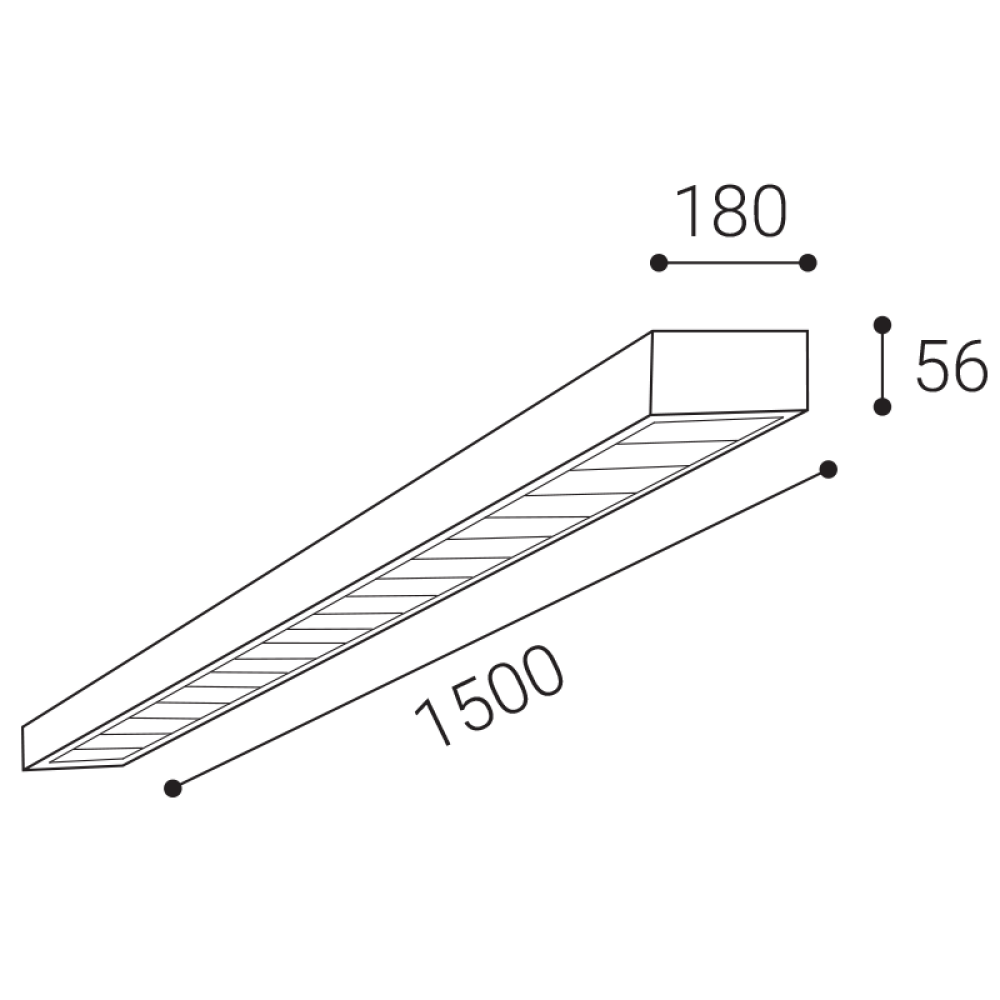 LED2 1570251 SIMA II 150 stropné svietidlo biele