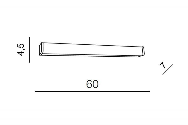 AZZARDO PETER 60 AZ2614 nástenné svietidlo