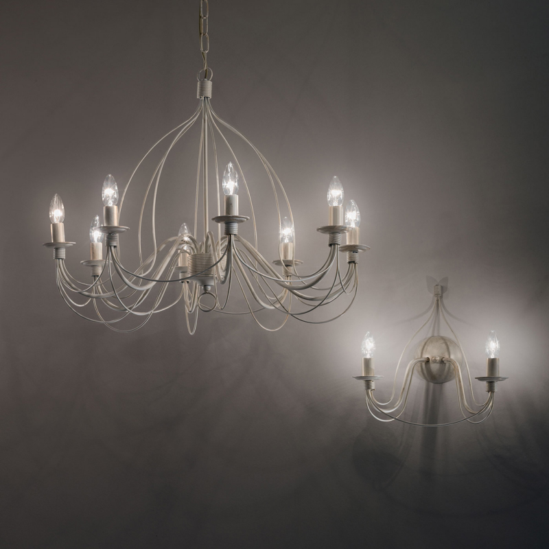 IDEAL LUX 005898 CORTE SP8 závesné svietidlo biele