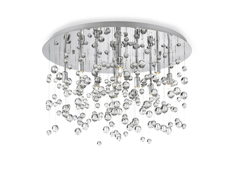 IDEAL LUX 022222 NEVE PL8 stropné svietidlo chrómové