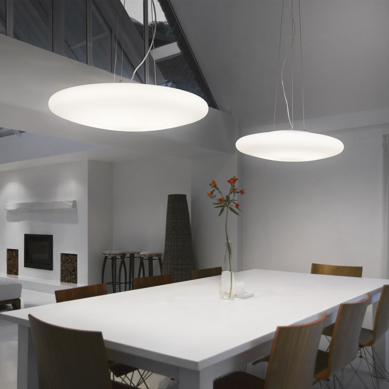 IDEAL LUX 031996 SMARTIES SP5 D60 závesné svietidlo biele