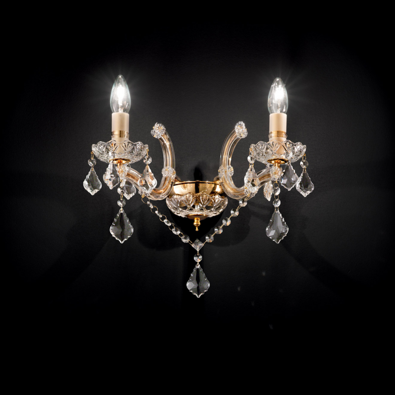 IDEAL LUX 035659 FLORIAN AP2 nástenné svietidlo zlaté