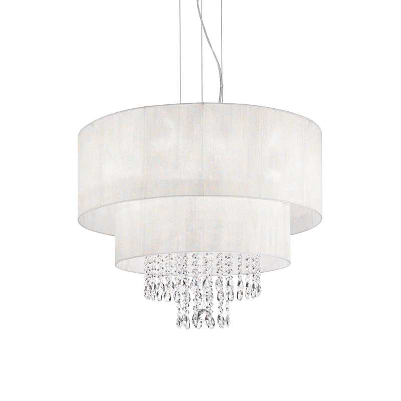 IDEAL LUX 068299 OPERA SP6 závesné svietidlo biele