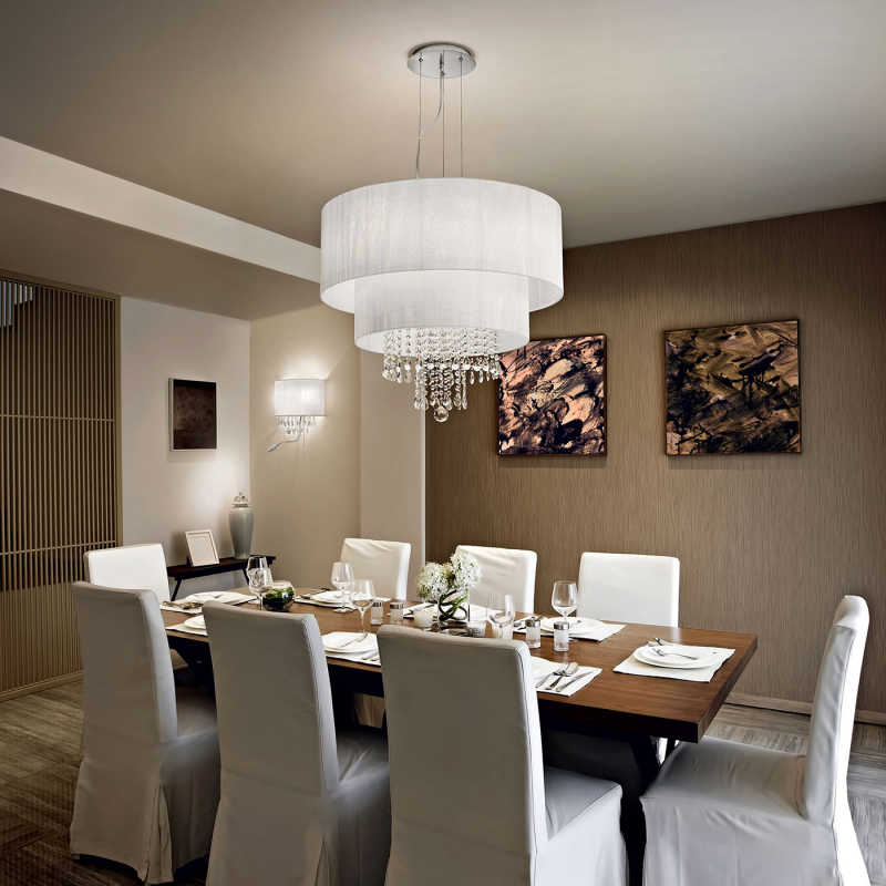 IDEAL LUX 068299 OPERA SP6 závesné svietidlo biele