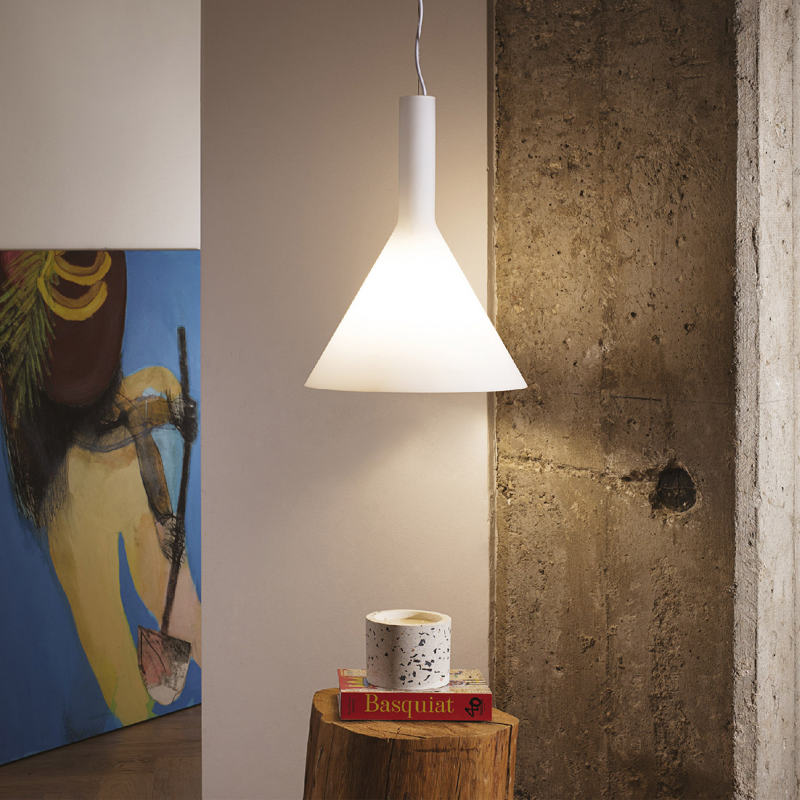 IDEAL LUX 074313 COCKTAIL SP1 BIG závesné svietidlo biele
