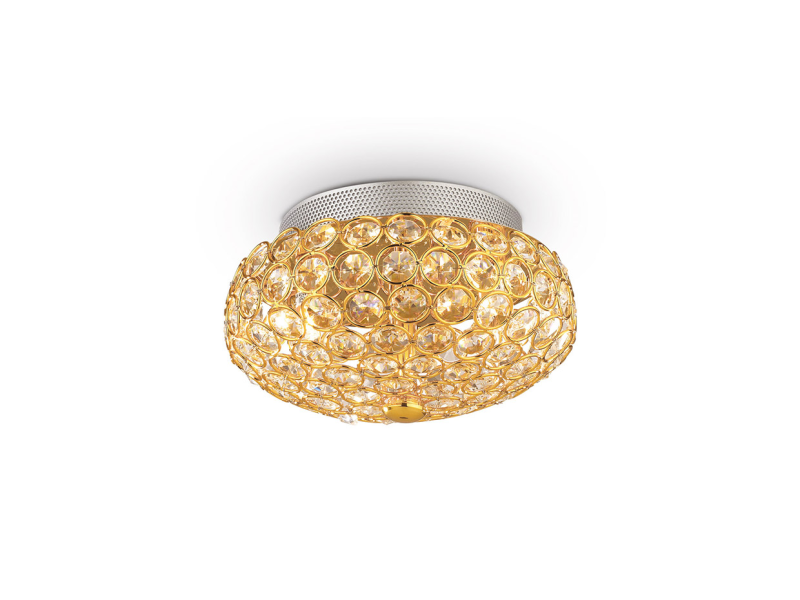 IDEAL LUX 075402 KING PL3 stropné svietidlo zlaté
