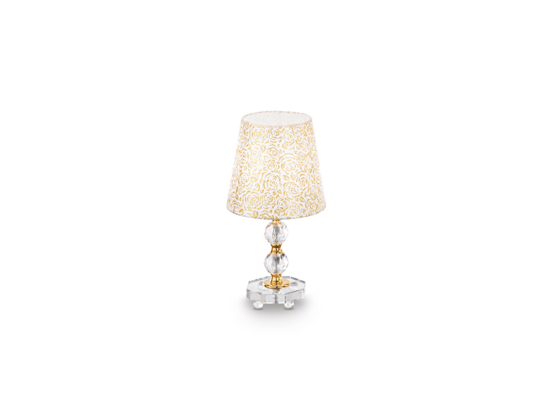 IDEAL LUX 077734 QUEEN TL1 SMALL stolová lampa zlatá