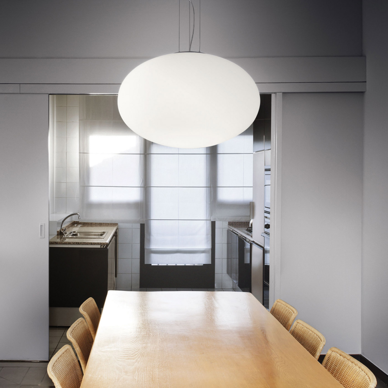 IDEAL LUX 086743 CANDY SP1 D50 závesné svietidlo biele