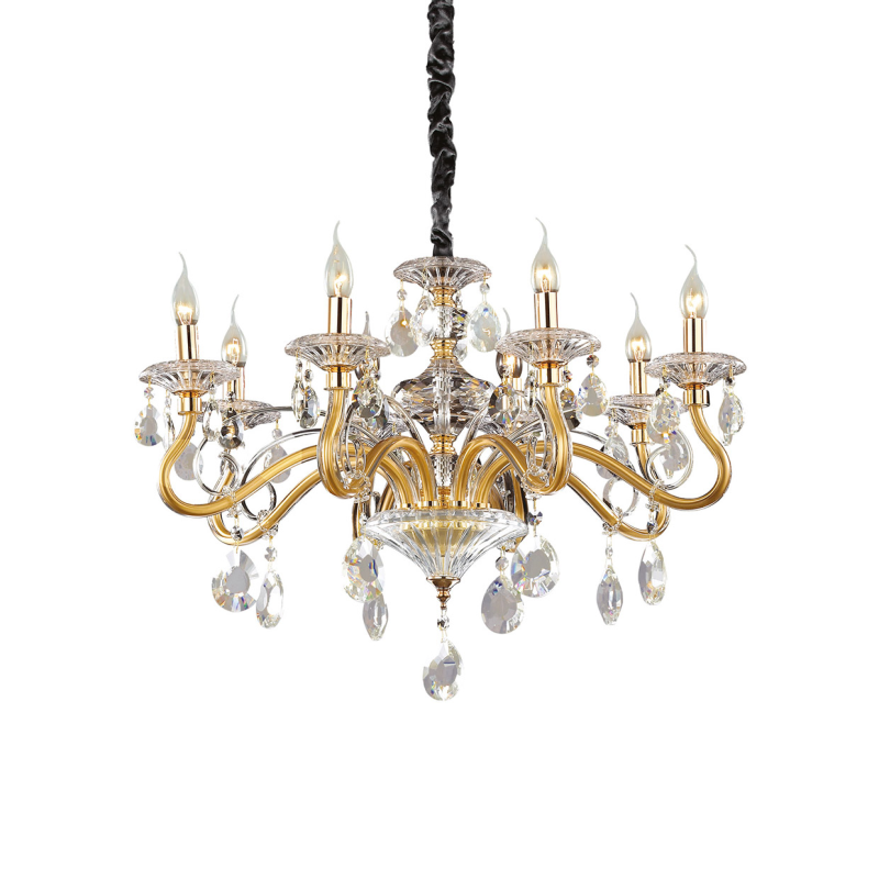 IDEAL LUX 087764 NEGRESCO SP8 závesné svietidlo zlaté