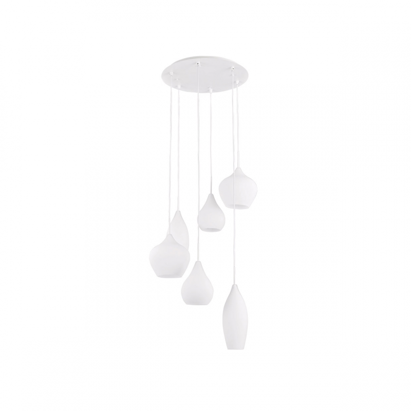 IDEAL LUX 087818 SOFT SP6 závesné svietidlo biele