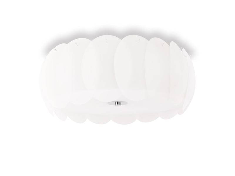 IDEAL LUX 094014 OVALINO PL8 stropné svietidlo biele