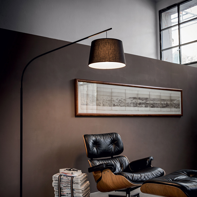 IDEAL LUX 110363 DADDY PT1 stojacia lampa čierna