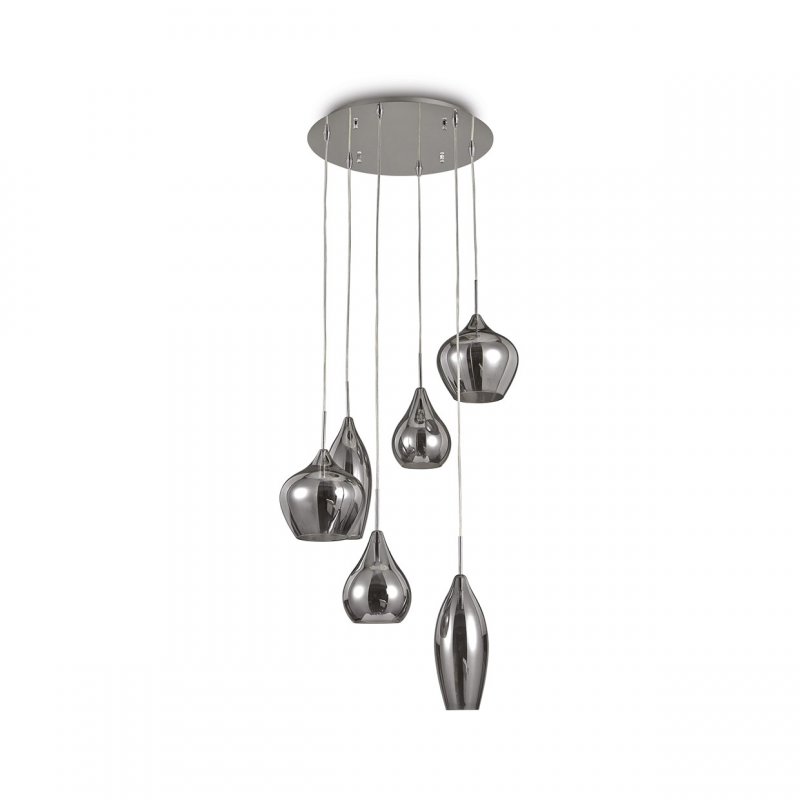 IDEAL LUX 111841 SOFT SP6 závesné svietidlo dymové