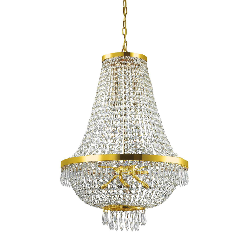 IDEAL LUX 114743 CAESAR SP12 závesné svietidlo zlaté