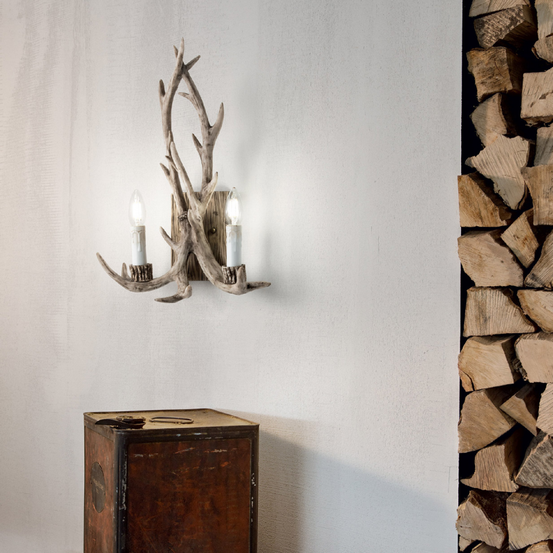 IDEAL LUX 115511 CHALET AP2 nástenné svietidlo béžové