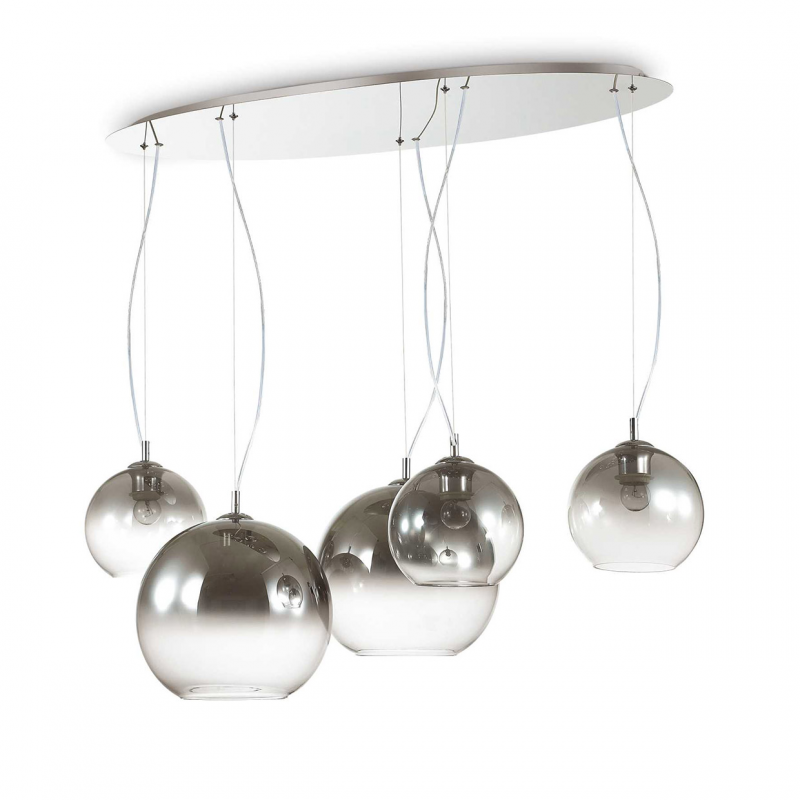 IDEAL LUX 138305 NEMO PLUS SP5 závesné svietidlo dymové