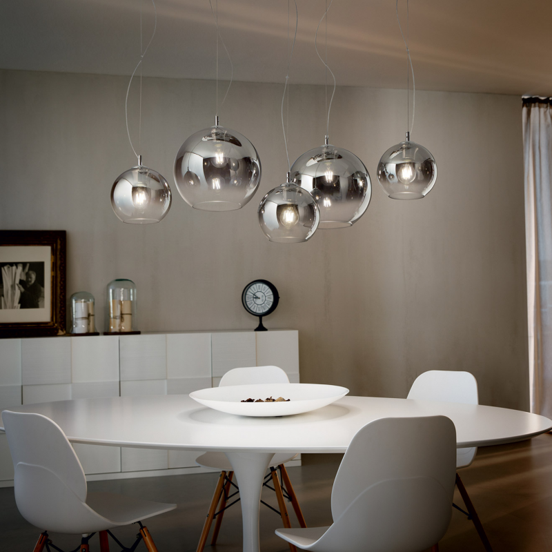 IDEAL LUX 138305 NEMO PLUS SP5 závesné svietidlo dymové