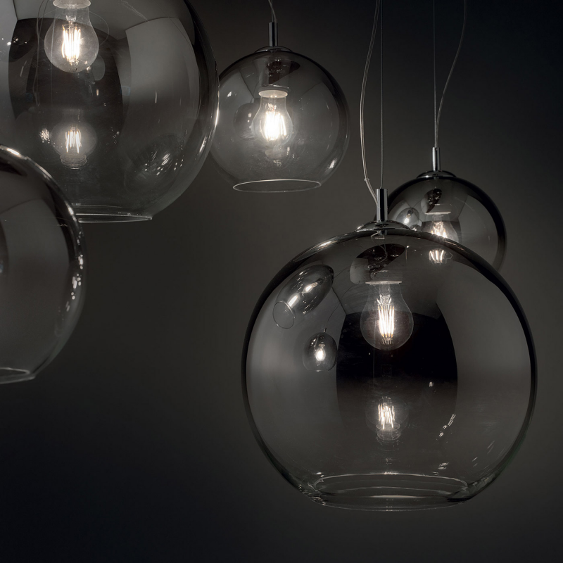 IDEAL LUX 149592 NEMO SP1 D30 závesné svietidlo dymové