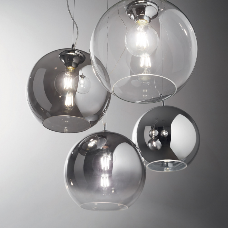 IDEAL LUX 149592 NEMO SP1 D30 závesné svietidlo dymové