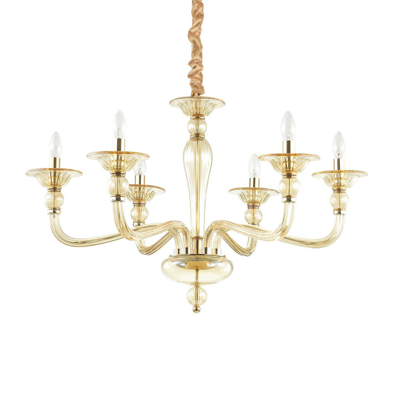IDEAL LUX 159942 DANIELI SP6 závesné svietidlo béžové