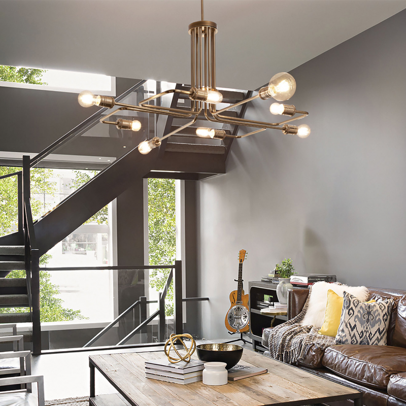 IDEAL LUX 160269 TRIUMPH SP8 závesné svietidlo bronzové