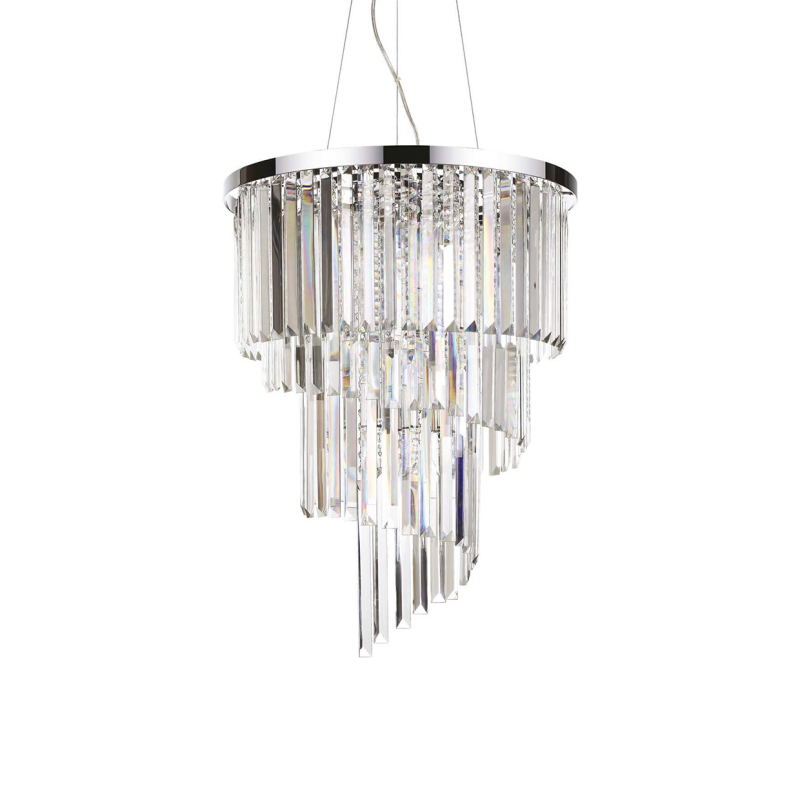 IDEAL LUX 166247 CARLTON SP12 závesné svietidlo priesvitné