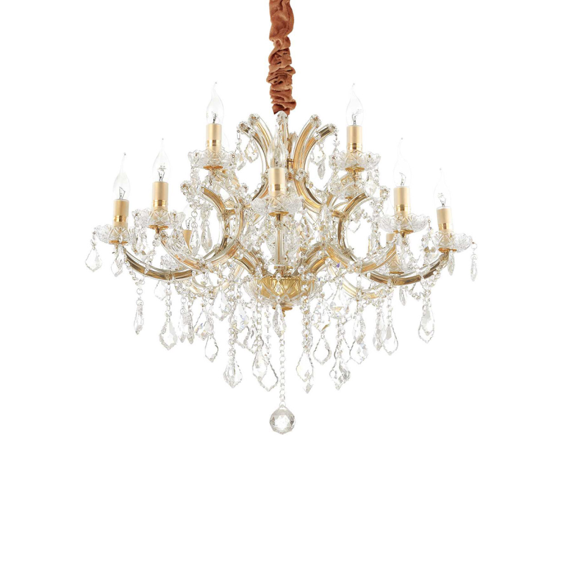 IDEAL LUX 167404 NAPOLEON SP12 závesné svietidlo zlaté