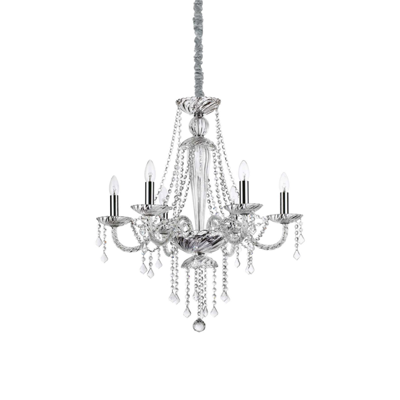 IDEAL LUX 168753 AMADEUS SP6 závesné svietidlo priesvitné