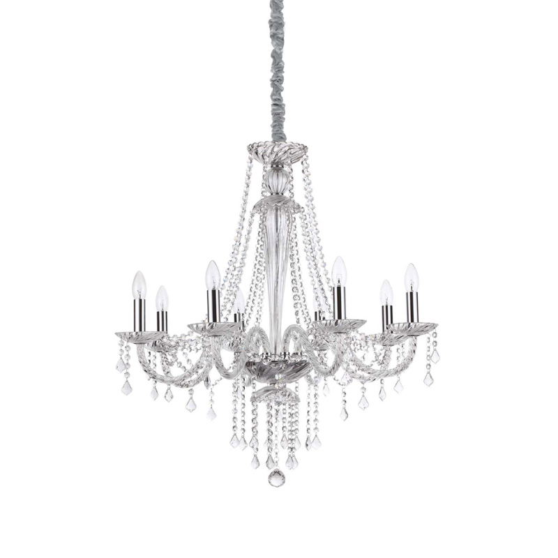 IDEAL LUX 168777 AMADEUS SP8 závesné svietidlo priesvitné