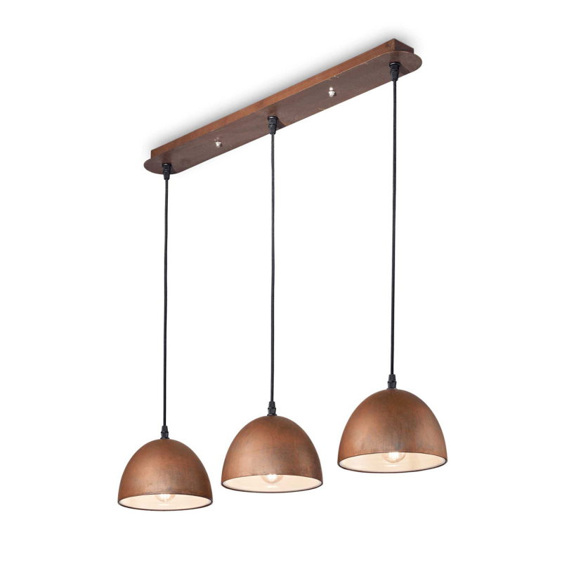 IDEAL LUX 174235 FOLK SP3 závesné svietidlo hrdzavé