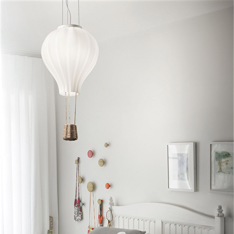 IDEAL LUX 179858 DREAM BIG SP1 D30 závesné svietidlo biele