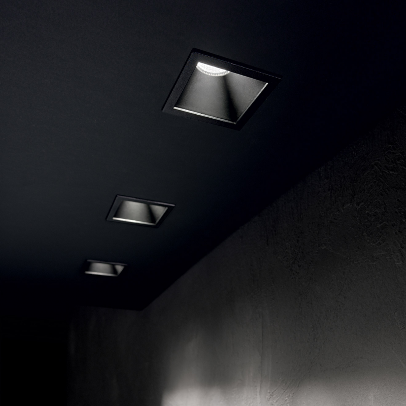 IDEAL LUX 192383 GAME SQUARE 11W 3000K zápustné svietidlo čierne