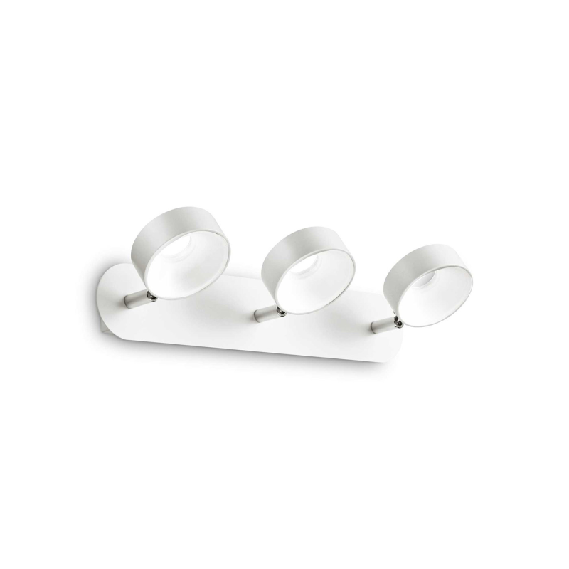 IDEAL LUX 196701 OBY PL3 stropné 3000K bodové LED svietidlo biele