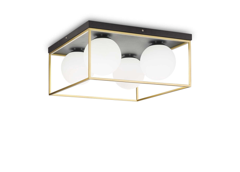 IDEAL LUX 198156 LINGOTTO PL4 stropné svietidlo mosadzné