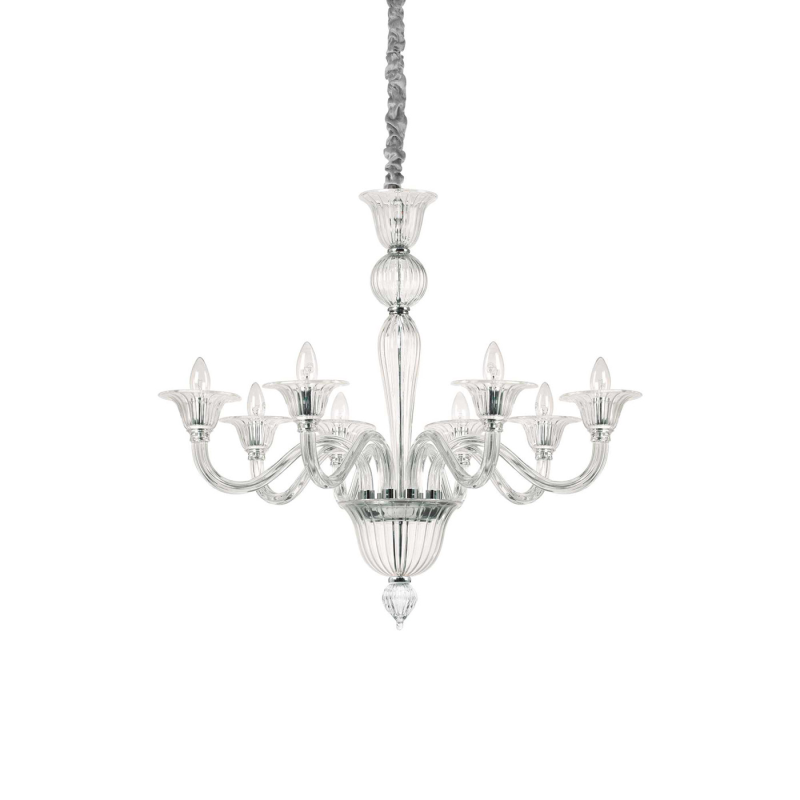IDEAL LUX 199382 BRIGITTA SP8 závesné svietidlo priesvitné