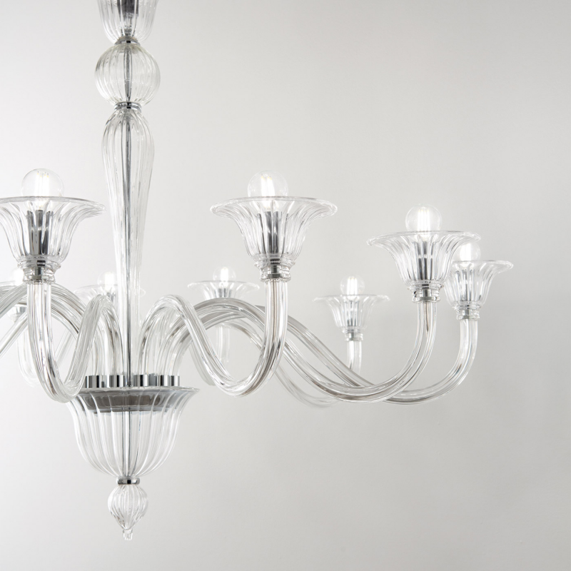 IDEAL LUX 199382 BRIGITTA SP8 závesné svietidlo priesvitné
