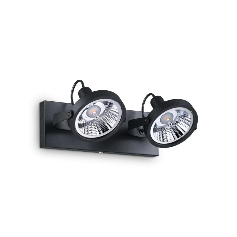 IDEAL LUX 200248 GLIM PL2 stropné bodové svietidlo čierne