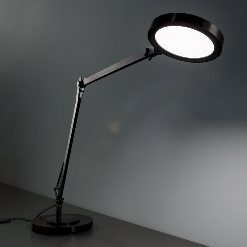 IDEAL LUX 204888 FUTURA TL stolová 4000K dotyková lampa na čítanie čierna