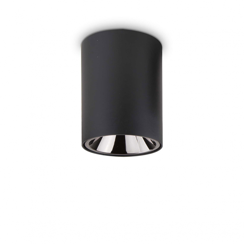 IDEAL LUX 205984 NITRO PL 15W ROUND stropné 3000K bodové LED svietidlo čierne