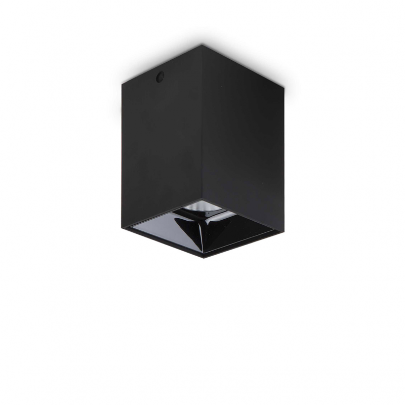 IDEAL LUX 206028 NITRO PL 15W SQUARE stropné 3000K bodové LED svietidlo čierne