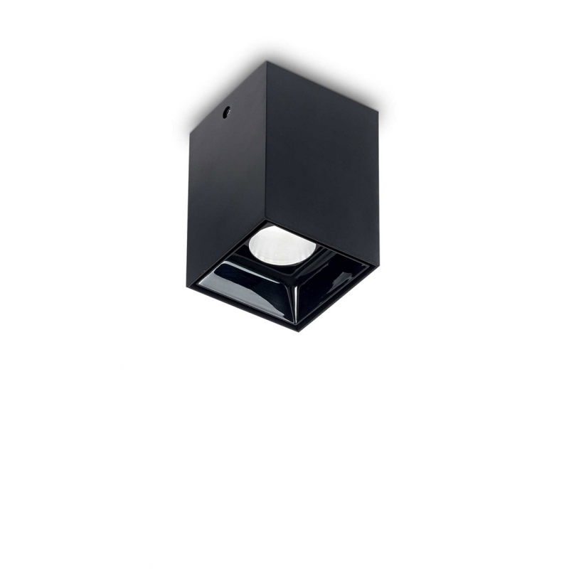 IDEAL LUX 206042 NITRO PL 10W SQUARE stropné 3000K bodové LED svietidlo čierne