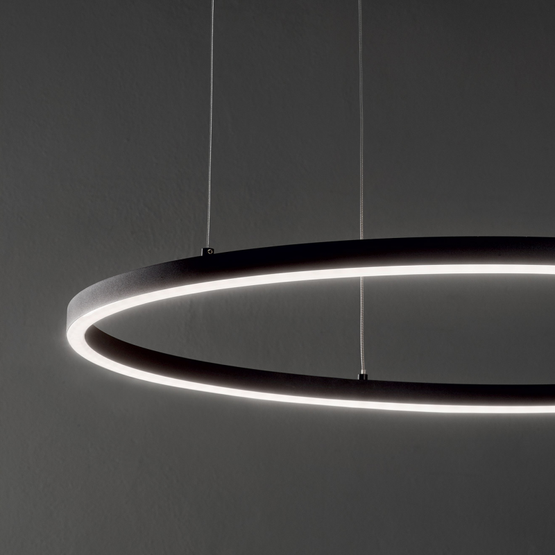 IDEAL LUX 229508 ORACLEIM SP D90 ROUND 3000K závesné svietidlo čierne