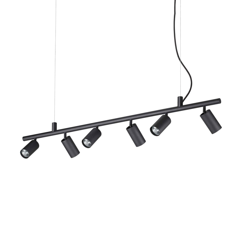 IDEAL LUX 231396 DYNAMITE SP6 závesné bodové svietidlo čierne