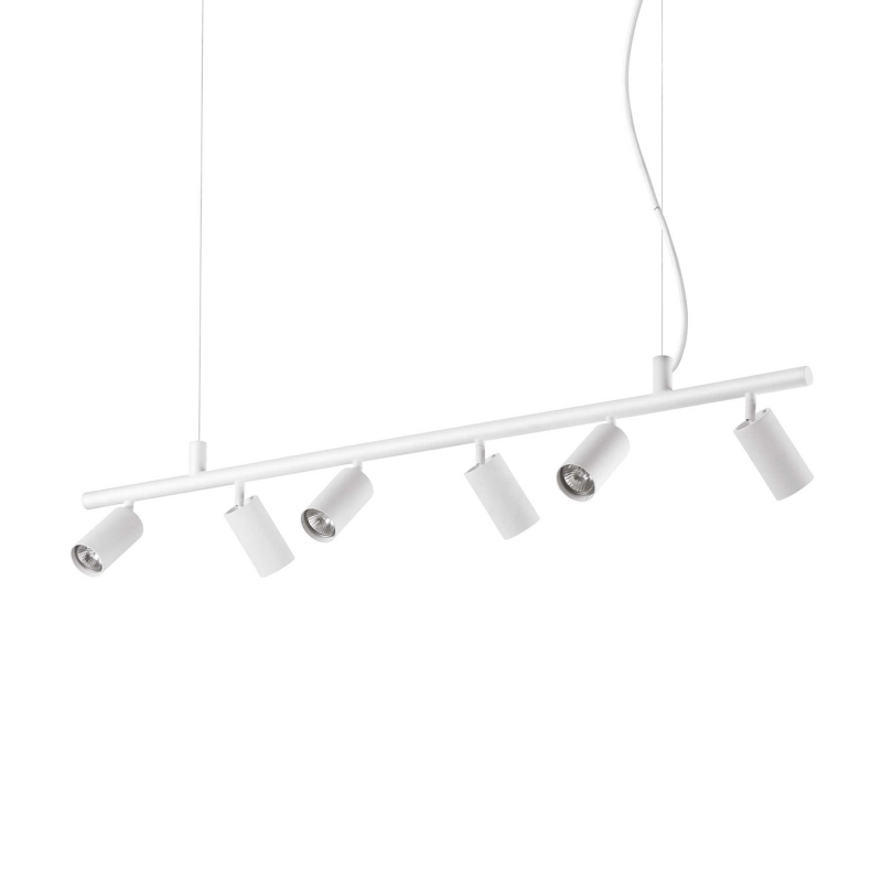 IDEAL LUX 231433 DYNAMITE SP6 závesné bodové svietidlo biele