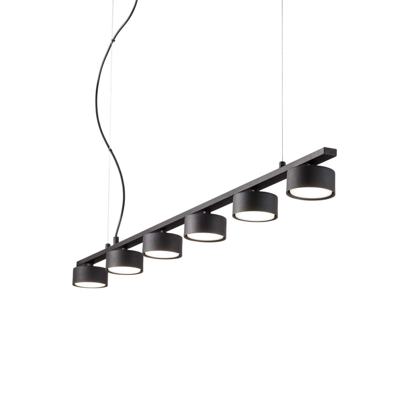 IDEAL LUX 235486 MINOR LINEAR SP6 závesné svietidlo čierne