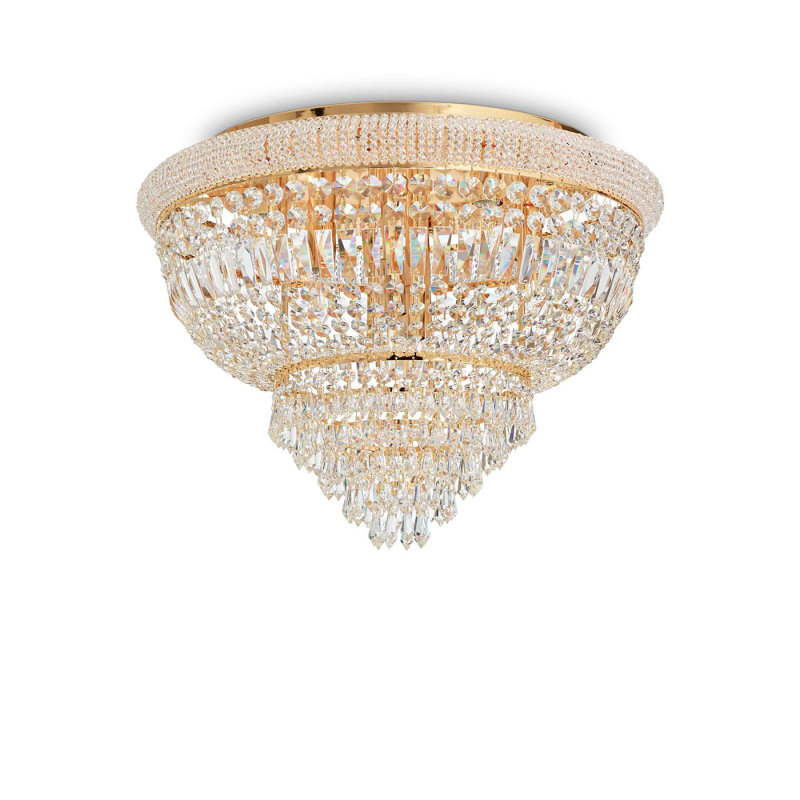 IDEAL LUX 243498 DUBAI PL24 stropné svietidlo mosadzné