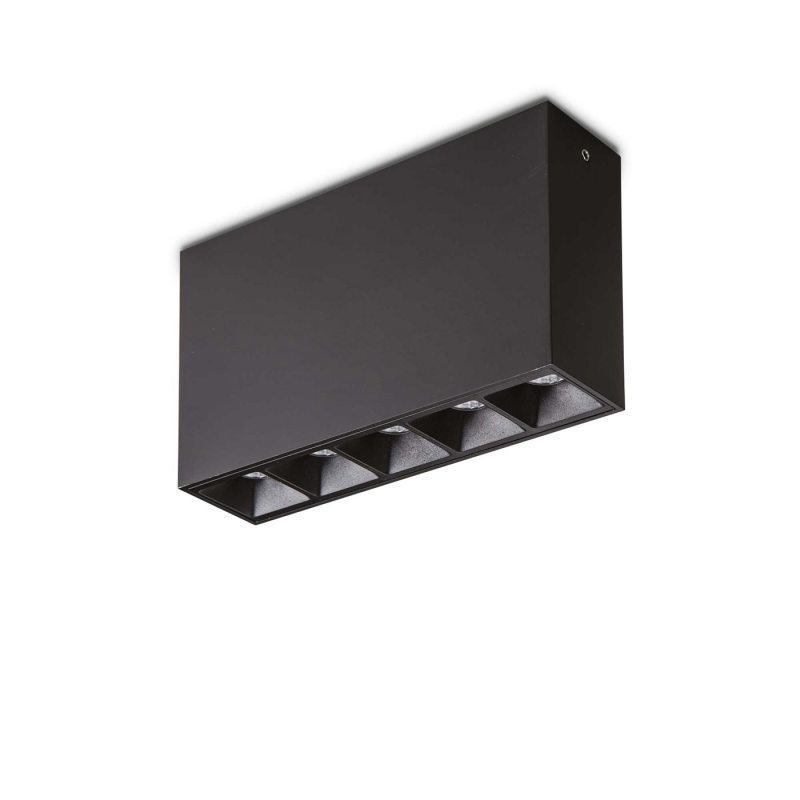 IDEAL LUX 244884 LIKA SURFACE 12W stropné 3000K bodové LED svietidlo čierne