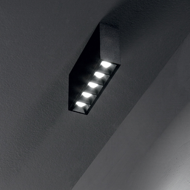 IDEAL LUX 244884 LIKA SURFACE 12W stropné 3000K bodové LED svietidlo čierne